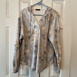 Leaf Print Hoodie